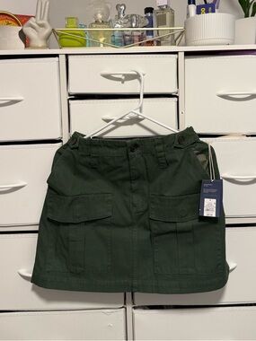 Target Olive Green Mini Cargo Skirt
